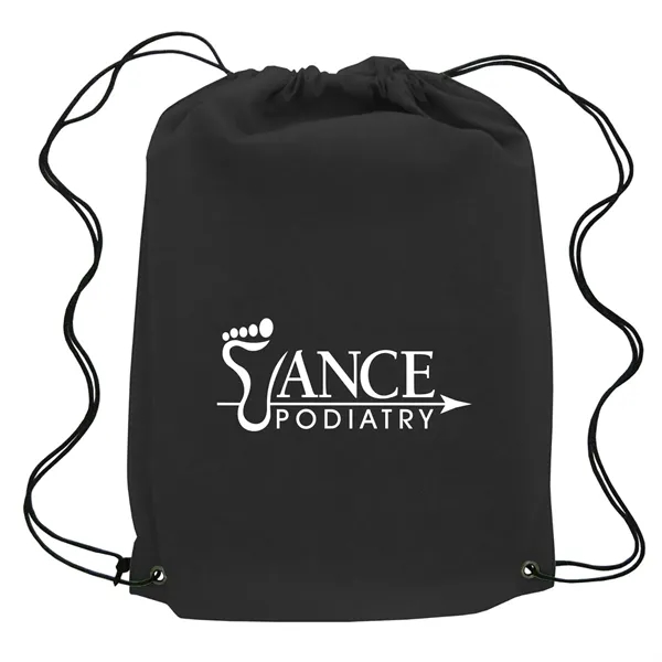 Non-woven drawstring backpack with large imprint area.... from ASI 68507 The Magnet Group / Perfect Line