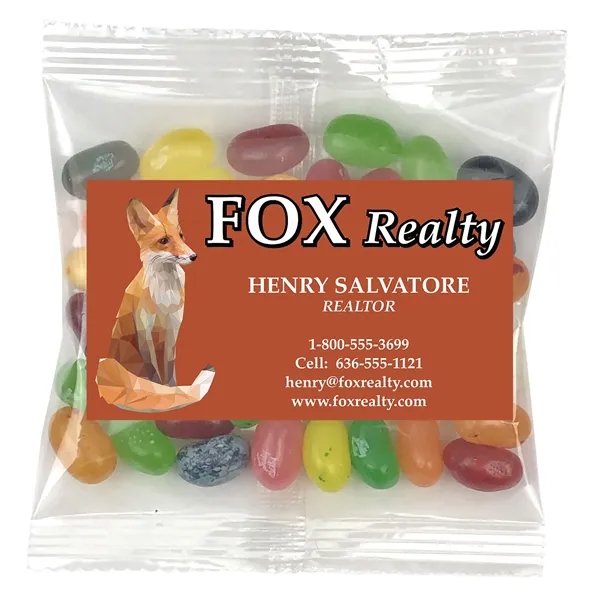 Small snack bag with your choice of candy with a 2"... from ASI 68507 The Magnet Group / The 1919 Candy Company