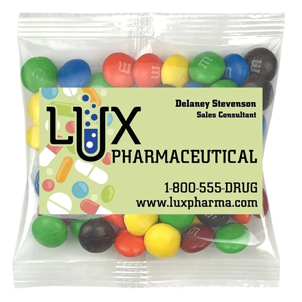 Small snack bag with your choice of candy with a 2"... from ASI 68507 The Magnet Group / The 1919 Candy Company