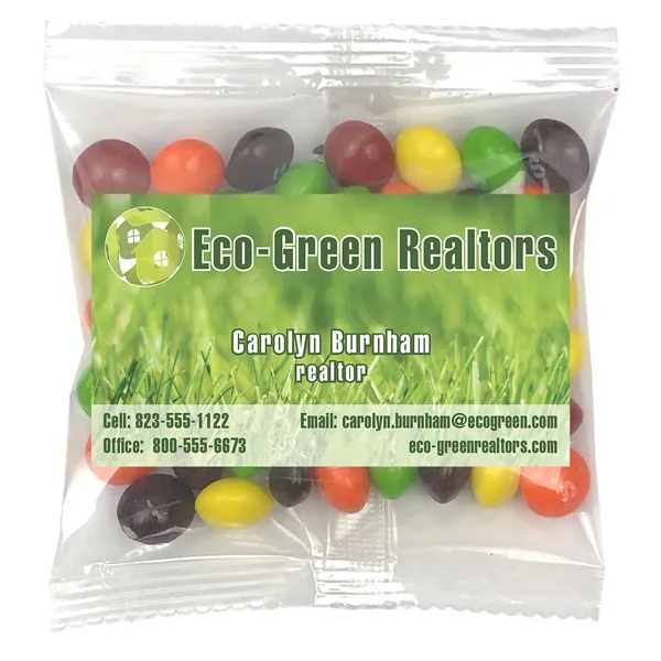 Small Snack Bag with 2" x 3.5" Rectangle Magnet filled with... from ASI 68507 The Magnet Group / The 1919 Candy Company