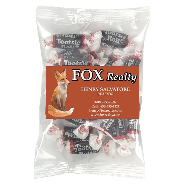 Small Snack Bag with 2" x 3.5" Rectangle Magnet filled with... from ASI 68507 The Magnet Group / The 1919 Candy Company