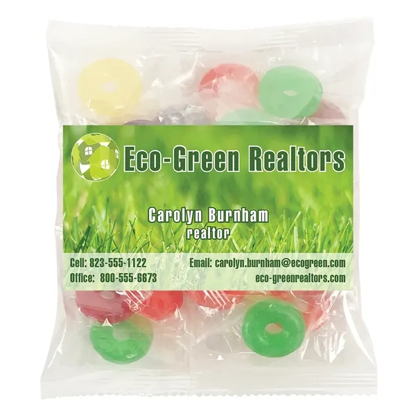 Large bag of Hershey's® Kisses® with a 2" x 3.5" business... from ASI 68507 The Magnet Group / The 1919 Candy Company