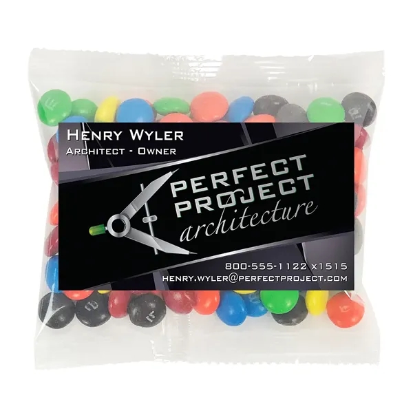 Large bag of Hershey's® Kisses® with a 2" x 3.5" business... from ASI 68507 The Magnet Group / The 1919 Candy Company