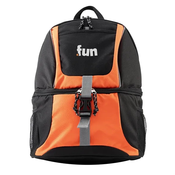 Backpack cooler with separate compartments for storing wet and dry items.... from ASI 68507 The Magnet Group / The Bag Factory®