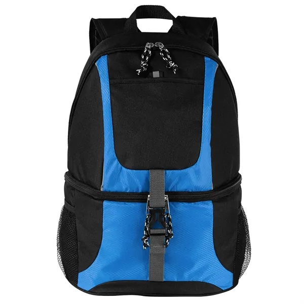 Backpack cooler with separate compartments for storing wet and dry items.... from ASI 68507 The Magnet Group / The Bag Factory®