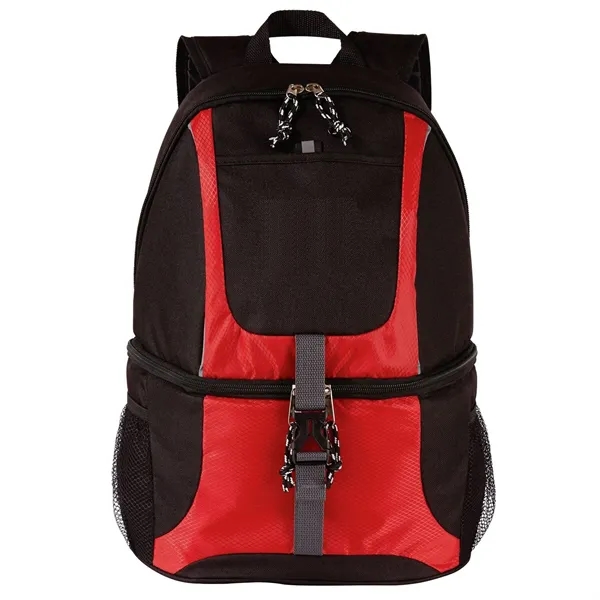 Backpack cooler with separate compartments for storing wet and dry items.... from ASI 68507 The Magnet Group / The Bag Factory®