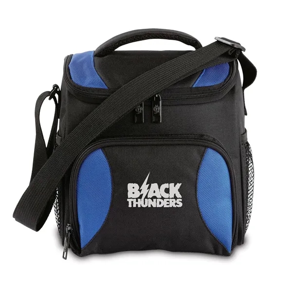 Nylon cooler with pockets, handle, and shoulder strap.... from ASI 68507 The Magnet Group / The Bag Factory®