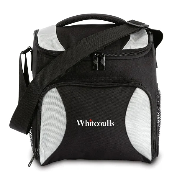 Nylon cooler with pockets, handle, and shoulder strap.... from ASI 68507 The Magnet Group / The Bag Factory®