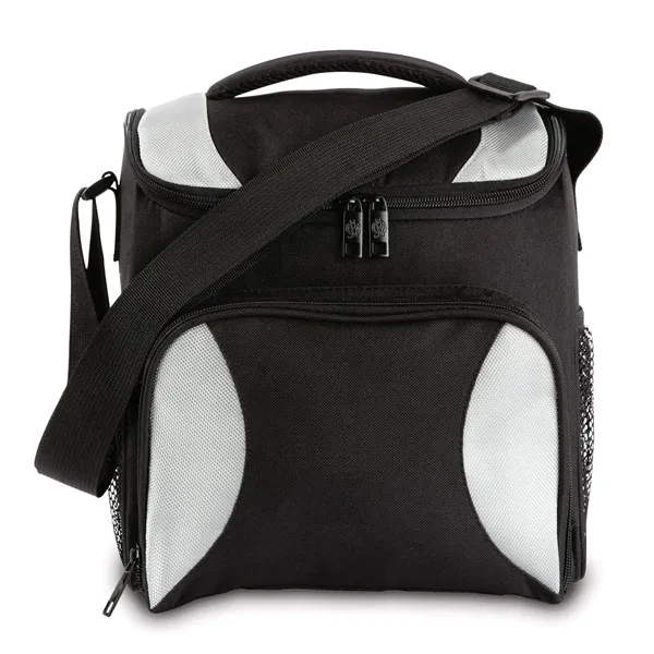 Nylon cooler with pockets, handle, and shoulder strap.... from ASI 68507 The Magnet Group / The Bag Factory®