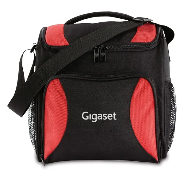 Polyester cooler with pockets, handle, and shoulder strap.... from ASI 68507 The Magnet Group / The Bag Factory®