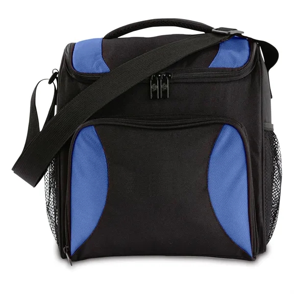 Polyester cooler with pockets, handle, and shoulder strap.... from ASI 68507 The Magnet Group / The Bag Factory®