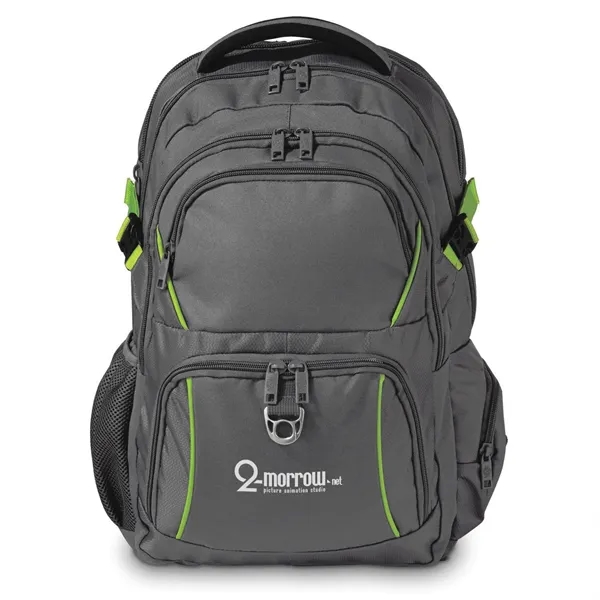 Ergonomically vented ripstop and polyester Mercury backpack with 17" laptop and... from ASI 68507 The Magnet Group / The Bag Factory®