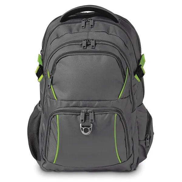 Ergonomically vented ripstop and polyester Mercury backpack with 17" laptop and... from ASI 68507 The Magnet Group / The Bag Factory®