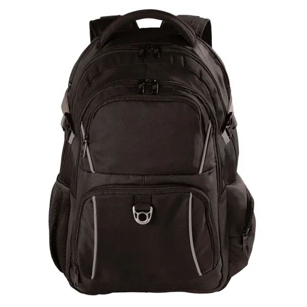 Ergonomically vented ripstop and polyester Mercury backpack with 17" laptop and... from ASI 68507 The Magnet Group / The Bag Factory®