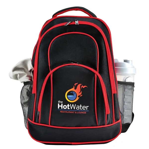 Spirit backpack with multiple pockets, laptop pocket for 17" devices, and... from ASI 68507 The Magnet Group / The Bag Factory®