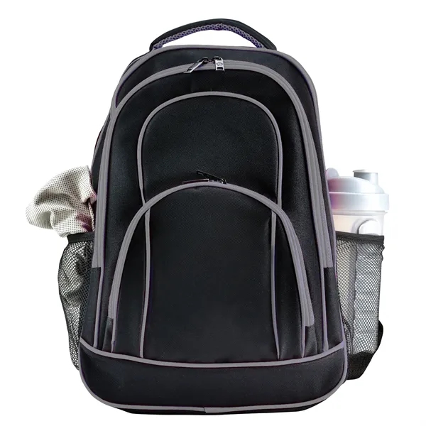 Spirit backpack with multiple pockets, laptop pocket for 17" devices, and... from ASI 68507 The Magnet Group / The Bag Factory®