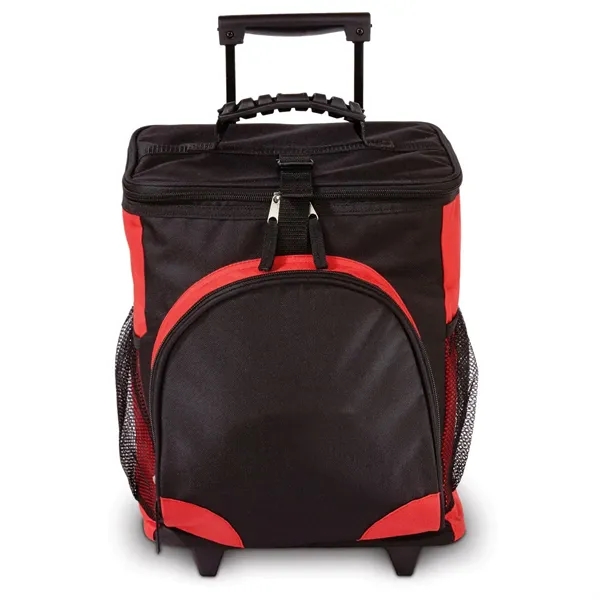 24 can capacity rolling cooler with double inline wheels and telescopic... from ASI 68507 The Magnet Group / The Bag Factory®