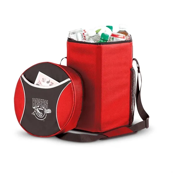 Nylon cooler with an adjustable shoulder strap.... from ASI 68507 The Magnet Group / The Bag Factory®