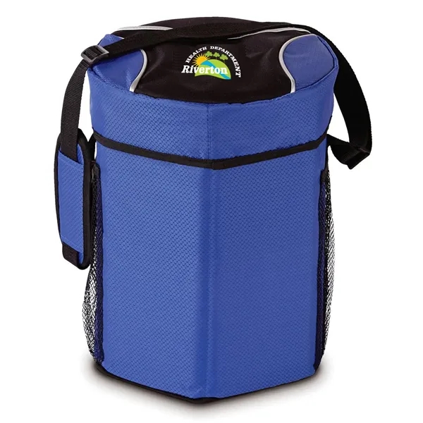 Nylon cooler with an adjustable shoulder strap.... from ASI 68507 The Magnet Group / The Bag Factory®