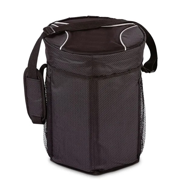 Nylon cooler with an adjustable shoulder strap.... from ASI 68507 The Magnet Group / The Bag Factory®
