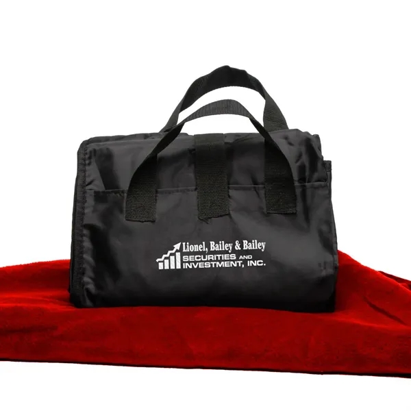 50" x 60" blanket with soft polar fleece on one side... from ASI 68507 The Magnet Group / The Bag Factory®