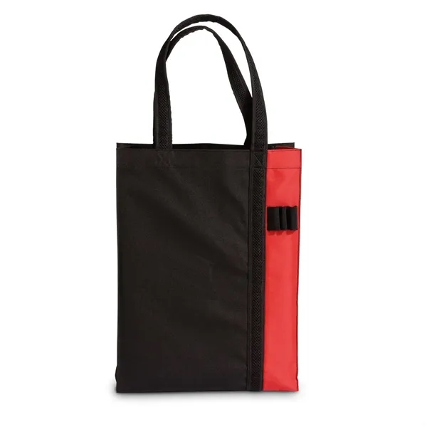 12" x 18" x 5" tote bag made of polyester with... from ASI 68507 The Magnet Group / The Bag Factory®