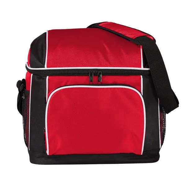 14 can capacity ice cooler bag with zippered mesh area for... from ASI 68507 The Magnet Group / The Bag Factory®