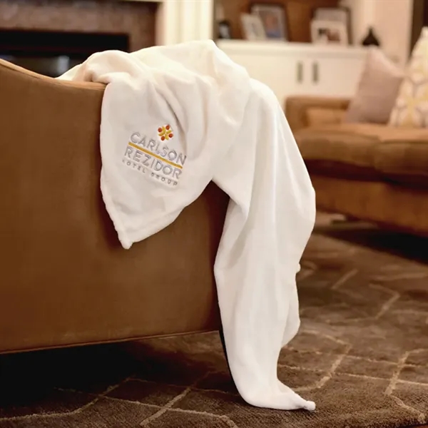 60" x 72" oversized hypoallergenic anti-pill 100% polyester blanket.... from ASI 68507 The Magnet Group / The Bag Factory®