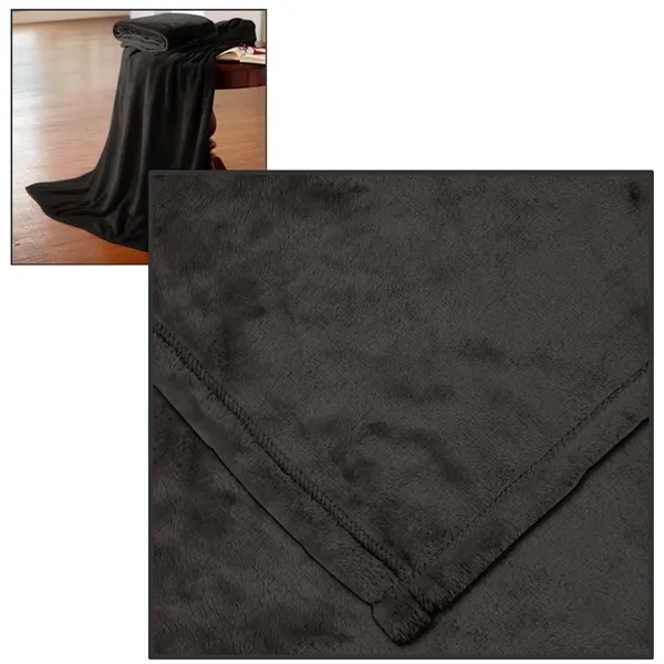 60" x 72" oversized hypoallergenic anti-pill 100% polyester blanket.... from ASI 68507 The Magnet Group / The Bag Factory®