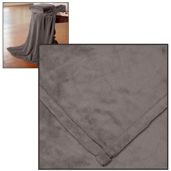 60" x 72" oversized hypoallergenic anti-pill 100% polyester blanket.... from ASI 68507 The Magnet Group / The Bag Factory®