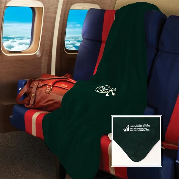 50" x 60" micro-plush fleece blanket.... from ASI 68507 The Magnet Group / The Bag Factory®