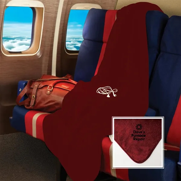 50" x 60" micro-plush fleece blanket.... from ASI 68507 The Magnet Group / The Bag Factory®