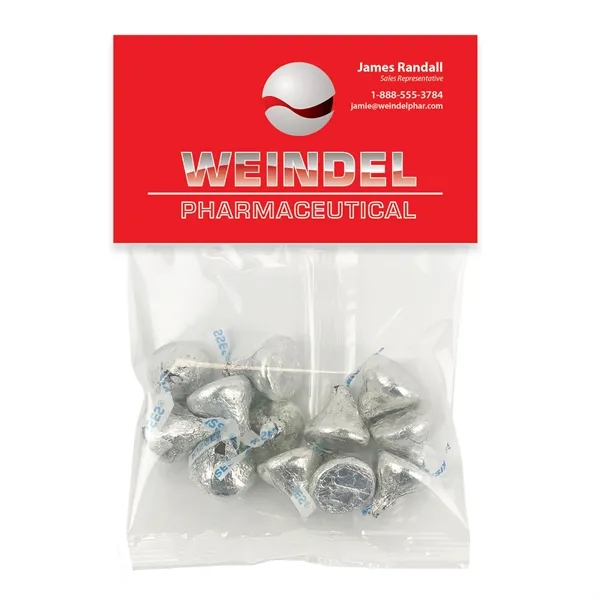 Small header pack filled with plain M&Ms®; includes a four color... from ASI 68507 The Magnet Group / The 1919 Candy Company