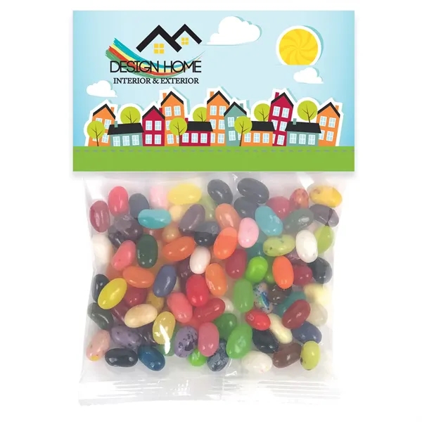 Large header pack filled with Jelly Belly® jelly beans; includes a... from ASI 68507 The Magnet Group / The 1919 Candy Company