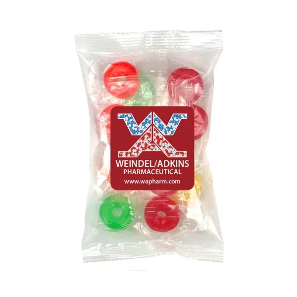 4" x 4" small snack bags filled with your choice of... from ASI 68507 The Magnet Group / The 1919 Candy Company