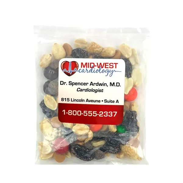 4" x 4" small snack bags filled with your choice of... from ASI 68507 The Magnet Group / The 1919 Candy Company