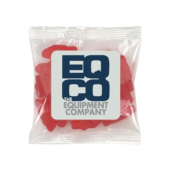 4" x 4" small snack bags filled with your choice of... from ASI 68507 The Magnet Group / The 1919 Candy Company