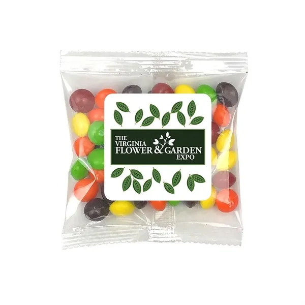 4" x 4" small snack bags filled with your choice of... from ASI 68507 The Magnet Group / The 1919 Candy Company