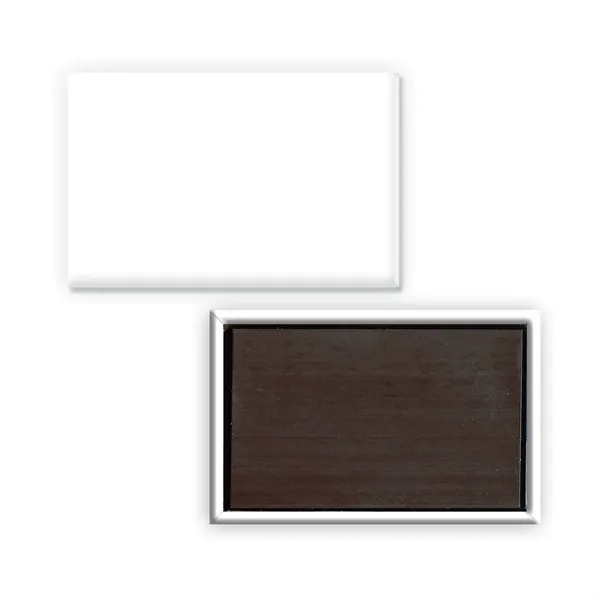 1 3/4" x 2 3/4" rectangle button with magnetic backing and... from ASI 68507 The Magnet Group / Innovations by Magnet™