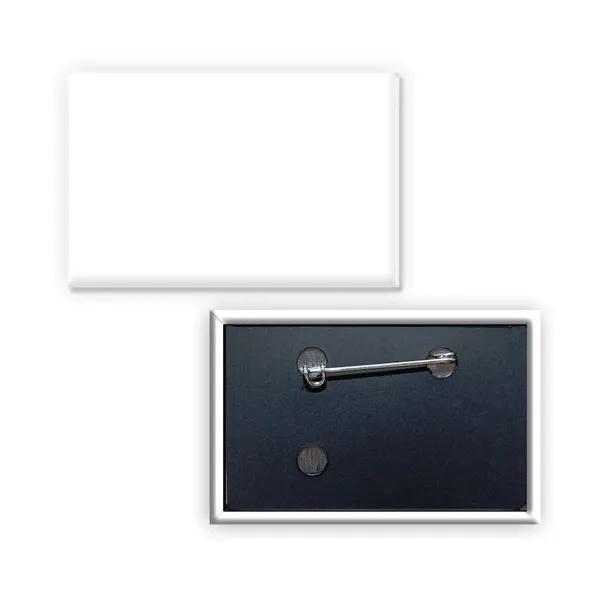 1.75" x 2.75" rectangle shaped button with safety pin backing and... from ASI 68507 The Magnet Group / Innovations by Magnet™