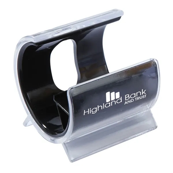 Curved cell phone holder with customization and color options.... from ASI 68507 The Magnet Group / Innovations by Magnet™