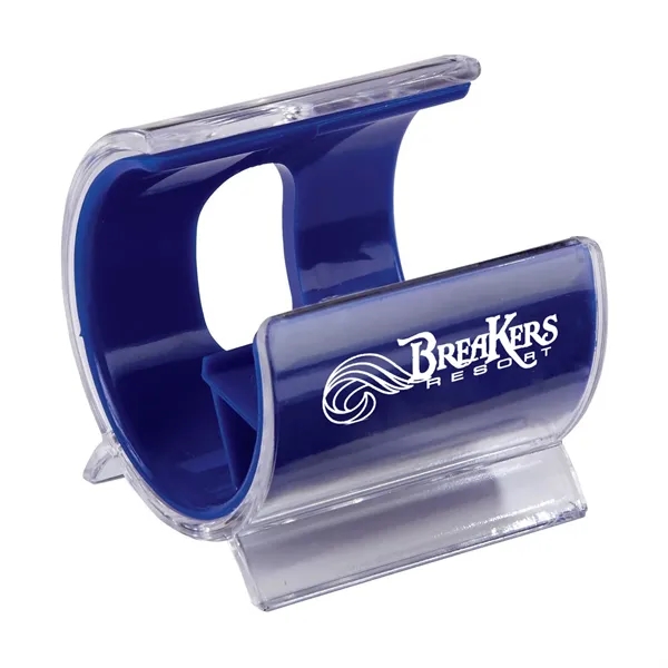 Curved cell phone holder with customization and color options.... from ASI 68507 The Magnet Group / Innovations by Magnet™