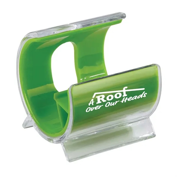 Curved cell phone holder with customization and color options.... from ASI 68507 The Magnet Group / Innovations by Magnet™