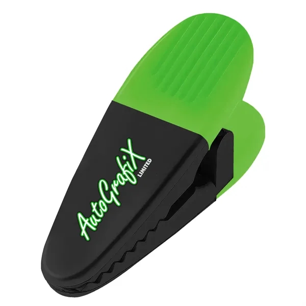 Brightly-colored neon power clip with customizable logo.... from ASI 68507 The Magnet Group / Innovations by Magnet™