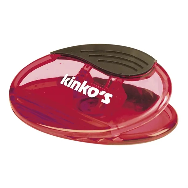 Oval shaped magnetic power clip with real rubber handles and customization... from ASI 68507 The Magnet Group / Innovations by Magnet™