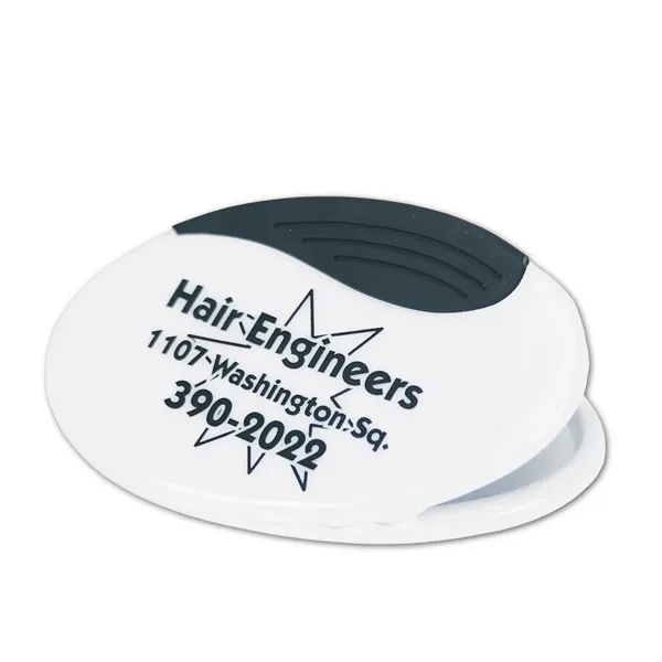 Oval shaped magnetic power clip with real rubber handles and customization... from ASI 68507 The Magnet Group / Innovations by Magnet™