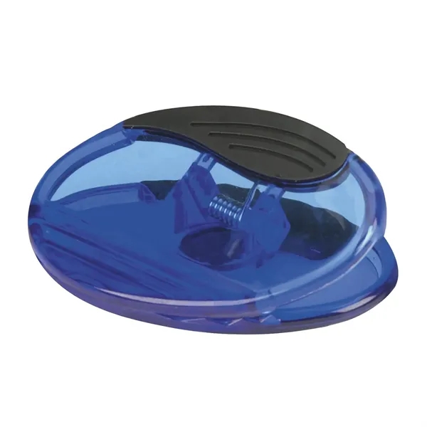 Oval shaped magnetic power clip with real rubber handles and customization... from ASI 68507 The Magnet Group / Innovations by Magnet™