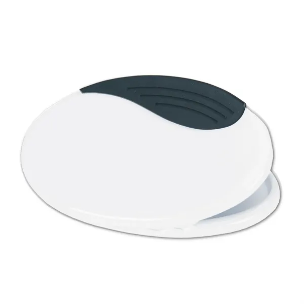 Oval shaped magnetic power clip with real rubber handles and customization... from ASI 68507 The Magnet Group / Innovations by Magnet™