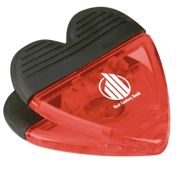 Heart shaped power clip with strong magnet, real rubber handles and... from ASI 68507 The Magnet Group / Innovations by Magnet™