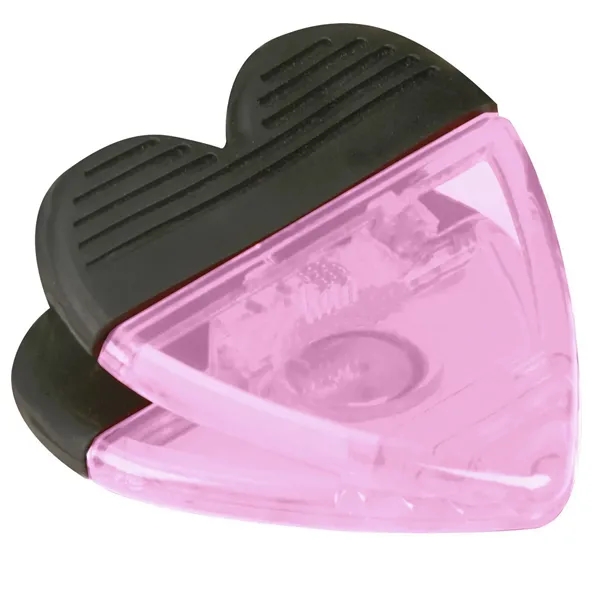Heart shaped power clip with strong magnet, real rubber handles and... from ASI 68507 The Magnet Group / Innovations by Magnet™